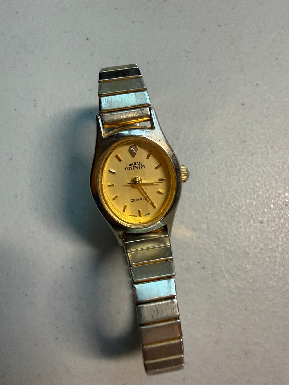 Sarah Coventry Two-Tone Gold and Silver Ladies Quartz Watch